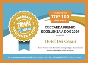 Hotel Dei Cesari - attestato 2024 Zampa Vacanza